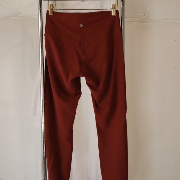Lululemon Wunderunder Burgendy/Rust Legging- Size 8 - Picture 2 of 6